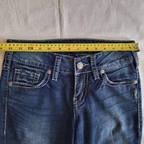 Silver Suki Mid Slim Bootcut Jeans - W27/L30 - Picture 10 of 13